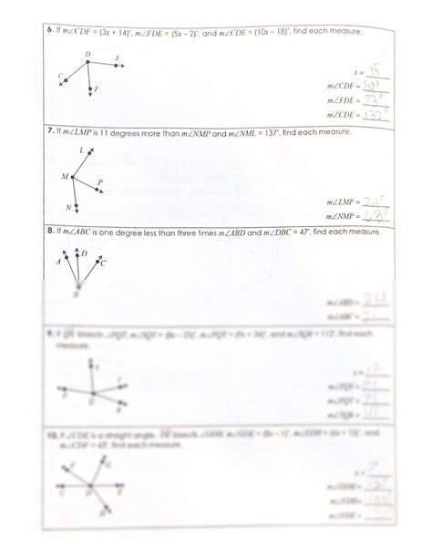 The Goal of Unit One Geometry Basics Homework 4